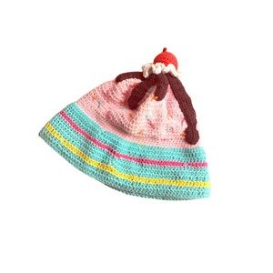 🌿{5 for $25}  🍧 Ice Cream Sundae Knit Baby Hat